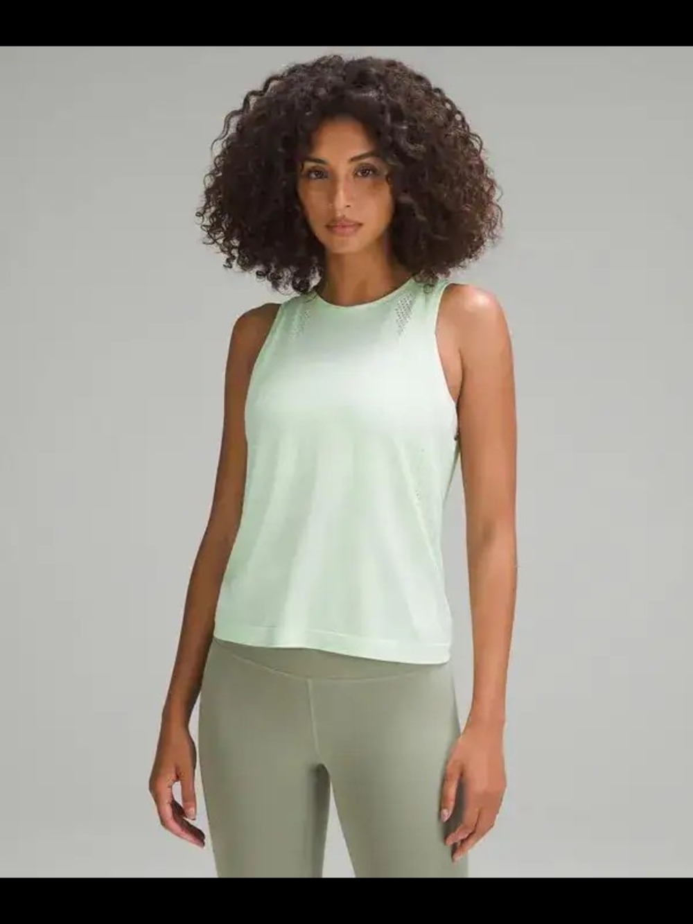 Lululemon Women's Train To Be Tank Top - Kohlrabi Green Sz 4